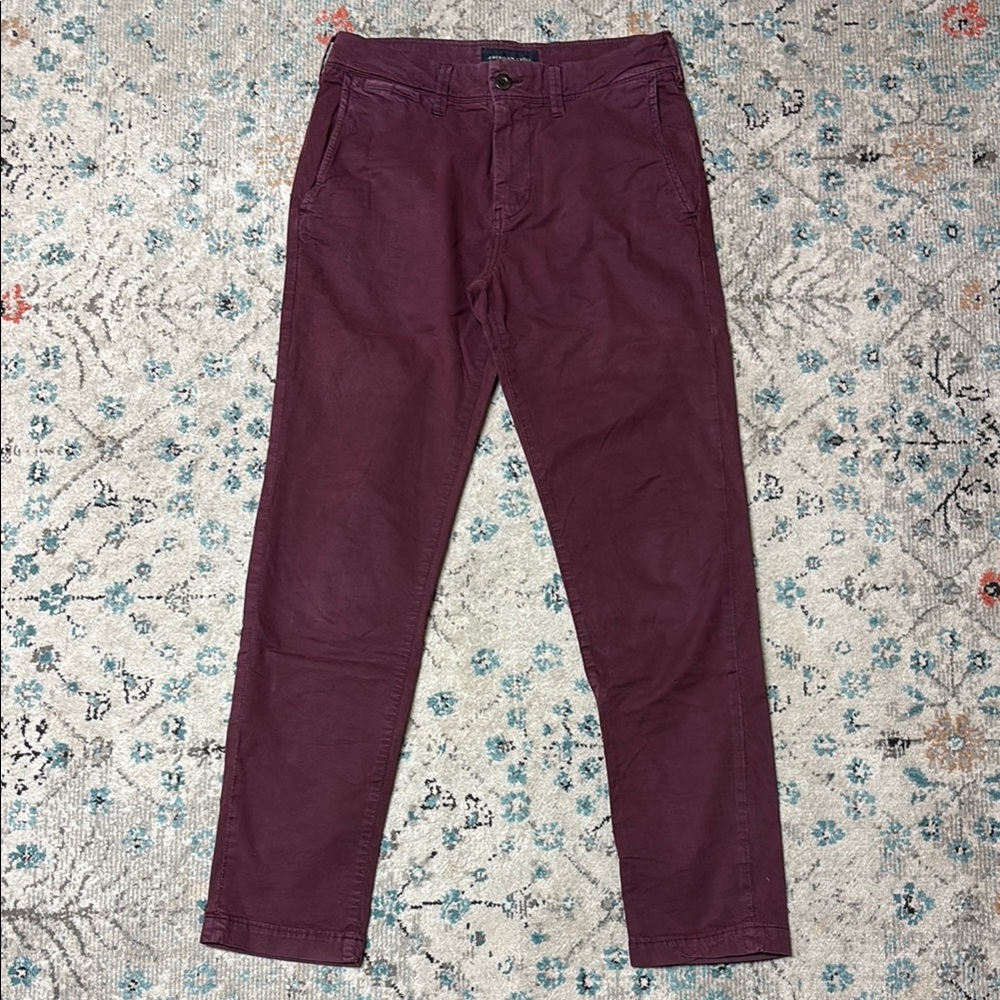 American Eagle Outfitters Red Chinos